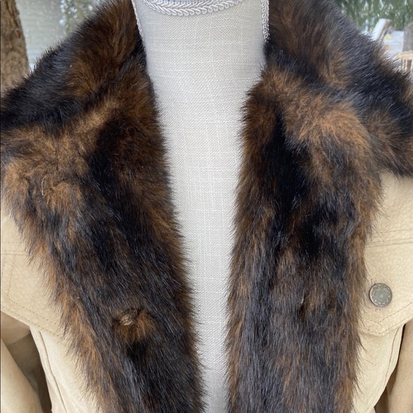 Wilson’s Maxima suede faux fur jacket medium - Picture 2 of 8